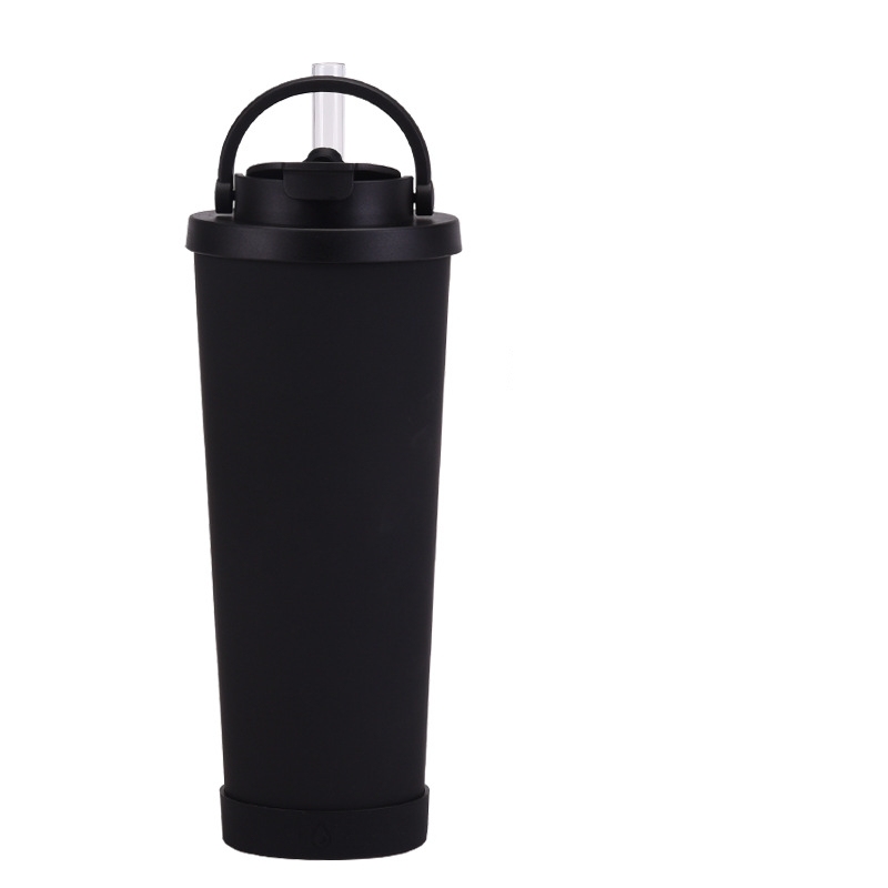 Double Layer 304 Stainless Steel Cold Insulation Insulation Portable Handle Vacuum Water Cup 710ml