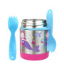 Stewed Beaker Double Wall Vacuum Food Stainless Steel  Container with Fork for Children Lovely