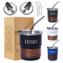 Wholesale Outdoor Camping 304 Stainless Steel Cup Beer Mug 300ml Coffee Mug With Straw