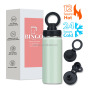 Trending Products 2024 New Arrivals Christmas Gifts Sport Gym Shaker Water Bottle With Storage Bottom and Phone Holder