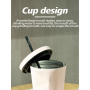 Portable Double Walled Stainless Steel 12oz Reusable Coffee Cup with Lid Leak-proof Travel Insulated Coffee Tumbler Mugs