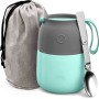 Double Wall Food Jar 304 Stainless Steel Vacuum Insulated Food Flask Soup Pot Food Thermos for Baby with Spoon