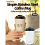 Wholesale Custom Double Wall Vacuum Metal Coffee Mugs Travel 360ml 12oz Stainless Steel Coffee Mug