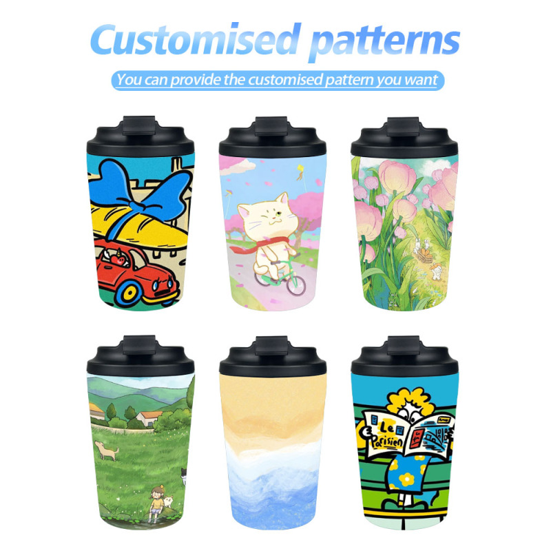 Wholesale Custom Double Wall Vacuum Metal Coffee Mugs Travel 360ml 12oz Stainless Steel Coffee Mug