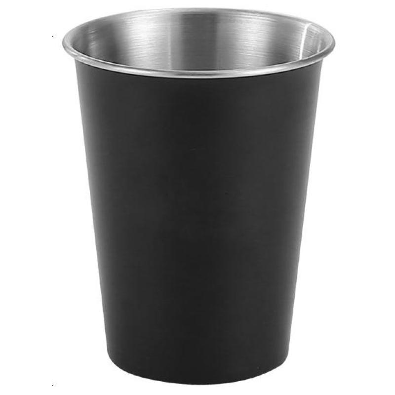 Wholesale 304 Stainless Steel Drinking 350ml 500ml Capacity Single Layer Beer Cup Portable Drinking Cup