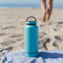 Sports Water Bottle 32 oz 2-in-1 Double Wall Stainless Steel Drinking Insulated Water Bottle with Storage Case With Lid
