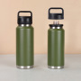 Larger Insulated Stainless Steel Mug Drinkware Sports Outdoor Water Bottle Custom Logo 36oz Tumbler With Multiple Lid