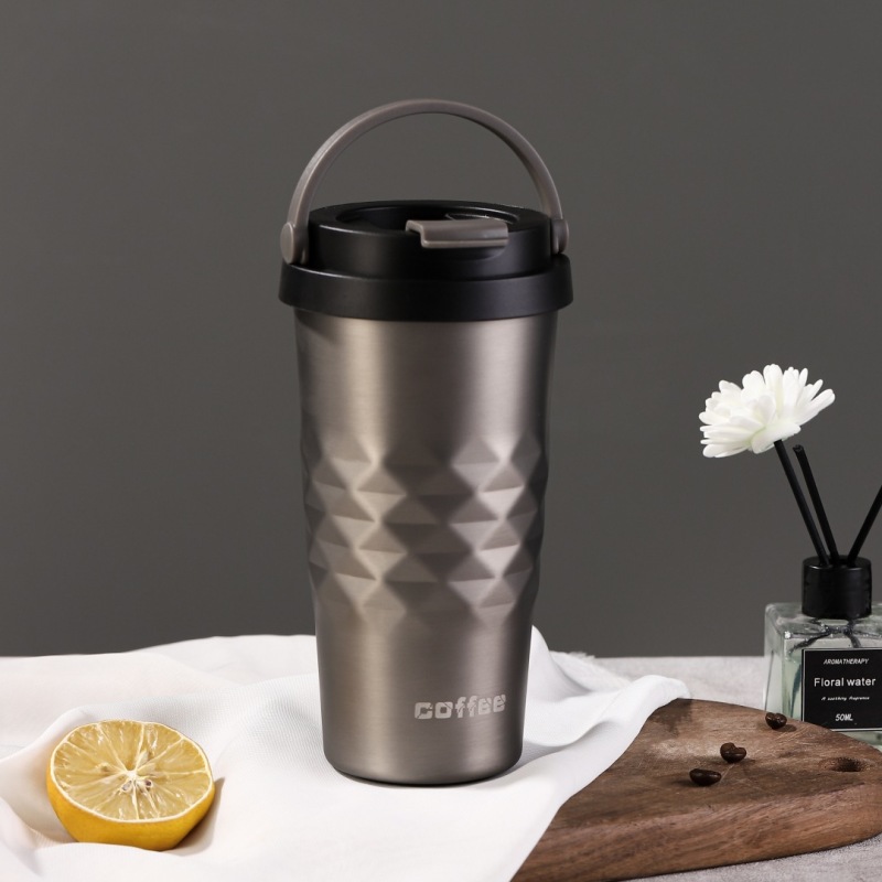 New Coffee Mug Tumbler Portable Creative Handy Tumbler Mugs 304 Stainless Steel Car Tumblers