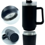 Popular Wholesale  40oz Stainless Steel Tumbler with Two Snack Storage Compartment Customized Water Mug with Lid and Straw