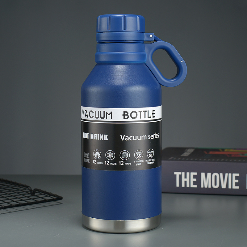 Outdoor Sports 40oz Portable Double Wall Thermal Cup Stainless Steel Insulated Camping Water Bottle With Handle