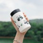 New Product Ideas 2024  Carholder Thermos Panda Mug 18/8 Stainless Steel 12oz Branded Coffee Tumbler with Lid and Straw