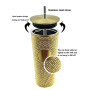 Wholesale Hot Selling 700ml Gold Luxury Rhinestone Tumbler with Lid and Straw Customized Logo Party Gifts Stainless Steel Mug