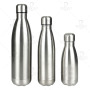 New Double Wall Water Bottle 750ml Stainless Steel Natural Color Sports Bottle with Storage tank