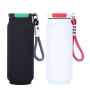 New Rubber Coating Double Wall Stainless Steel Soda Beer Can Shaped Water Bottle 500ml Portable Water Cup Straight Drink Gift