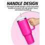 New Design 40oz Water Bottle with Handle Multifunctional Double Wall Insulated Stainless Steel Storage Tumbler 2 in 1 Mug