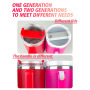 New Design 40oz Water Bottle with Handle Multifunctional Double Wall Insulated Stainless Steel Storage Tumbler 2 in 1 Mug