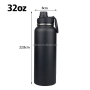 New Trending Insulated Stainless Steel Water Bottle Wide Mouth Flasks Outdoor Sports Water Bottle With Unique Storage Tank