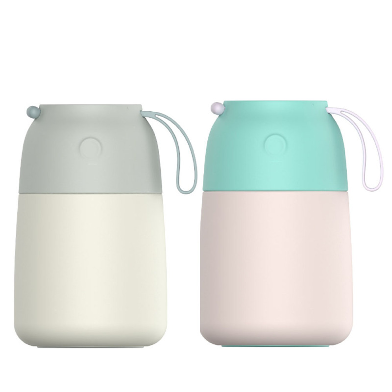 Hot Sale Custom logo Food Grade 316 Stainless Steel Vacuum Insulated Flask Food Jar Flask Lunch Container with Spoon