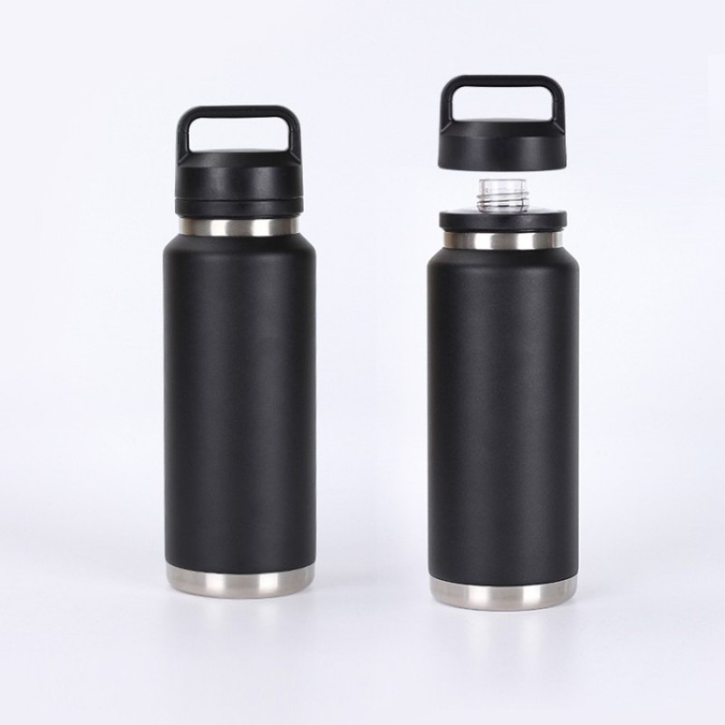 Whole Sale  36OZ Wide Mouth Sports Water Bottle Double Wall Stainless Steel Water Bottles With Lid