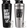 Eco Friendly Custom Logo Double Wall Stainless Steel Protein Shakers Shaker Bottle 750ml 500ml Metal Shaker Bottle