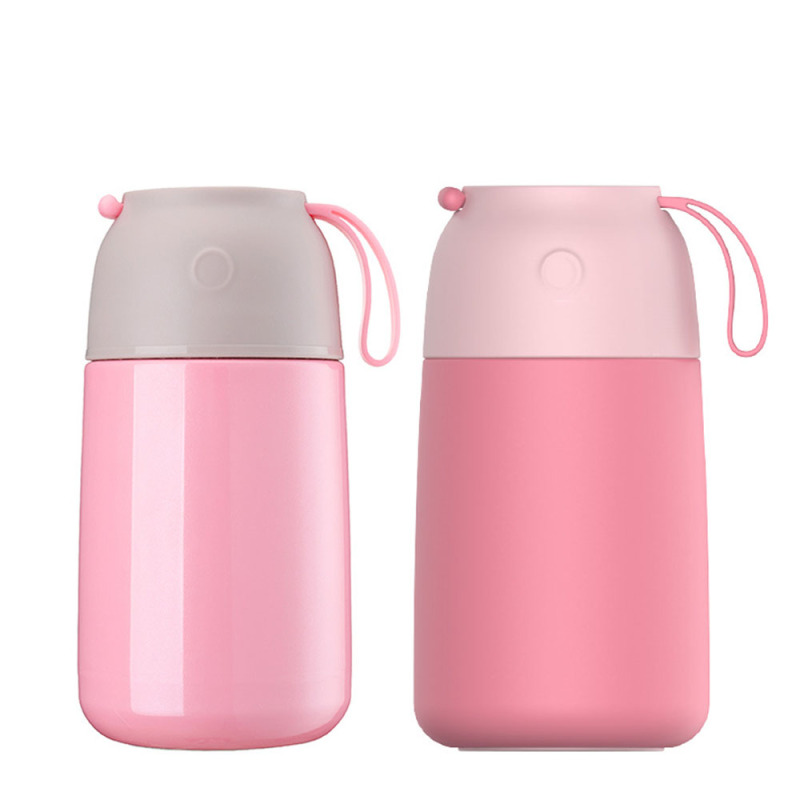 Portable 18oz 25oz Double Wall Stainless Steel Food Flask Jar with Logo for Hot Kids Lunch Box with Foldable Spoon