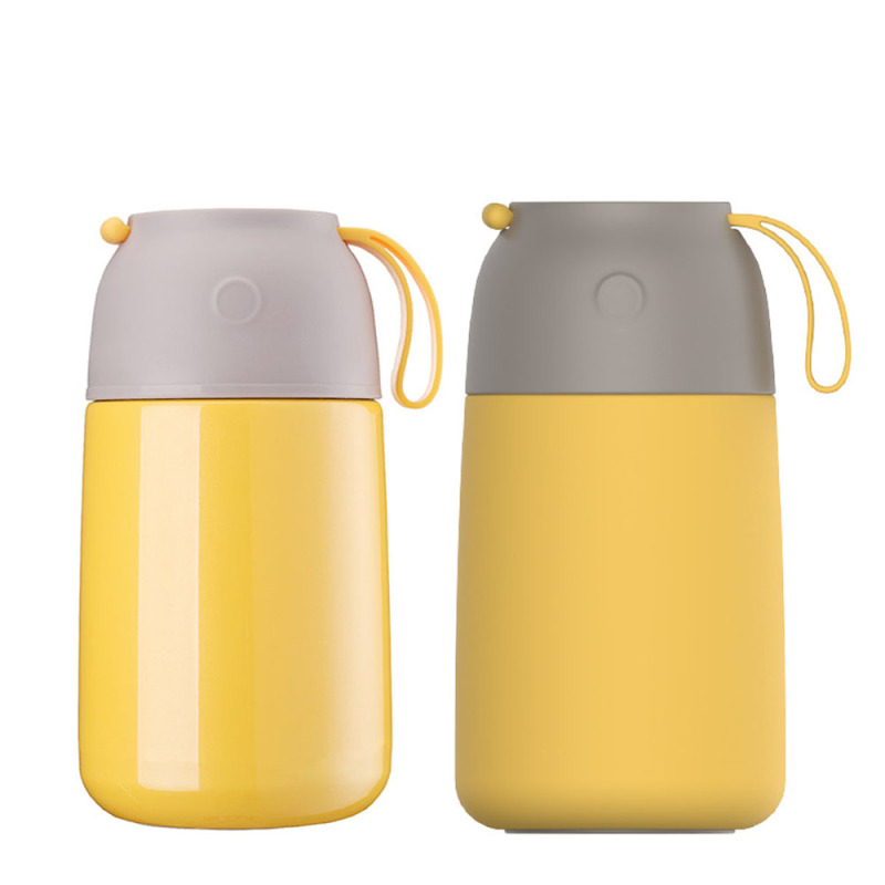 Portable 18oz 25oz Double Wall Stainless Steel Food Flask Jar with Logo for Hot Kids Lunch Box with Foldable Spoon