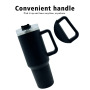 ODM 40oz 2 in 1 Water Bottle with Lock Lid Double Wall 304 Stainless Steel Insulation Vacuum Flask with Food Storage