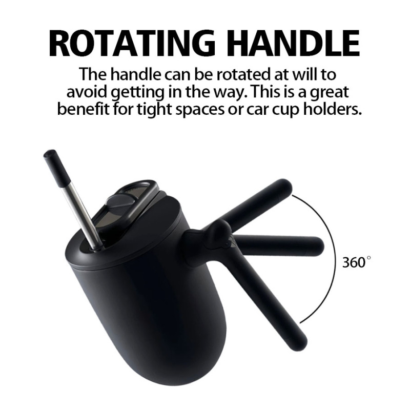 TELESCOPIC STEEL STRAW Shaker Bottle Gym Hot and Cold Thermal Cup STORAGE in HANDLE Stainless Steel Shaker Bottle