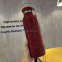 Wholesale Hot Selling 750ml Stainless Steel Diamond Vacuum Flask - Rhinestone Bling Tumbler Cup with Lid