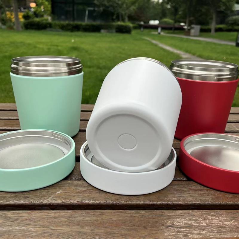 16oz Double Wall 304 Vacuum Insulated Ice Cream Canteen Keep Cold Container