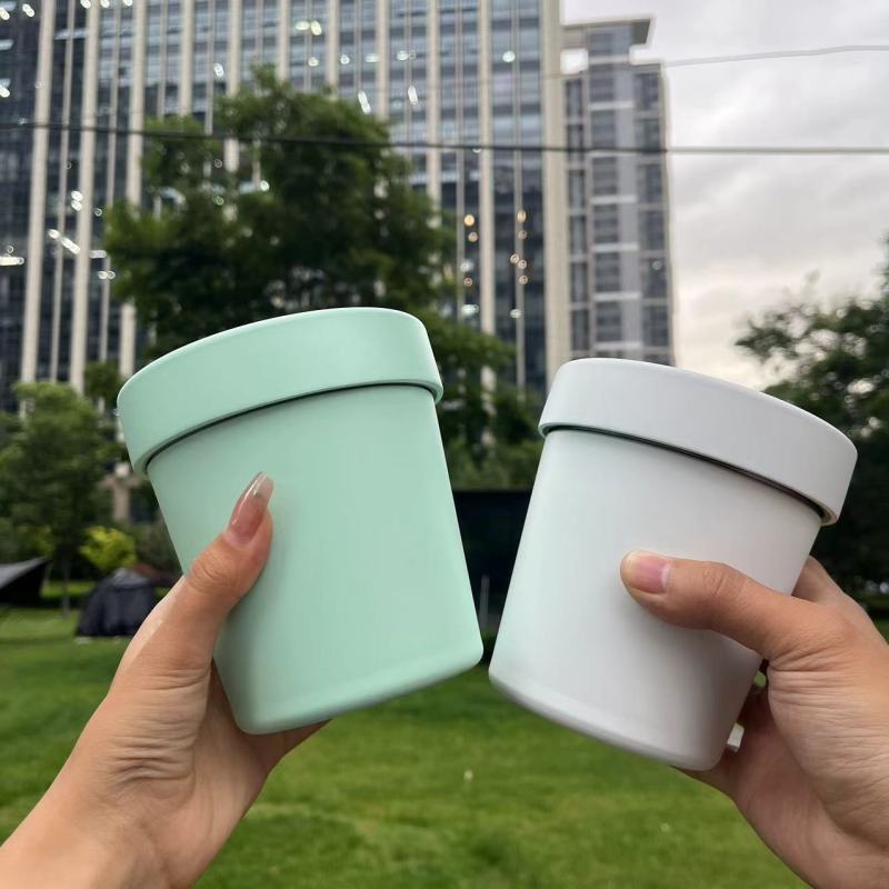 16oz Double Wall 304 Vacuum Insulated Ice Cream Canteen Keep Cold Container