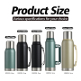 Outdoor High Quality 1L 2L Custom Logo Water Bottle Insulated Double Wall Stainless Steel Gym Water Bottle With Handle