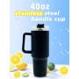 White Sublimation 40oz H2.0 Tumbler with Storage Bottom Base White Black Powder Coated rainbow Plated Tumbler 40 oz