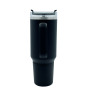 White Sublimation 40oz H2.0 Tumbler with Storage Bottom Base White Black Powder Coated rainbow Plated Tumbler 40 oz