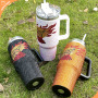 Wholesale New Basketball Pattern Rhinestone Rhinestone Mugs 40OZ Large Capacity Car Mugs Handle Mugs