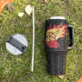 Wholesale New Basketball Pattern Rhinestone Rhinestone Mugs 40OZ Large Capacity Car Mugs Handle Mugs