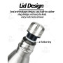 Unique 2 in 1 Insulated Stainless Steel Water Bottle Small Mouth Flasks Outdoor Sports Water Bottle With Storage Tank