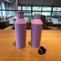 500ml Custom Logo Stainless Steel  Tumbler - Unique Shaped Double Wall Vacuum Insulated Leakproof Water Bottle for Outdoor Use