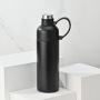 Outdoor Stainless Steel Vacuum Flask with Silicone Handle Strap Portable Sports Water Bottle Customizable  Straw Vacuum Flask