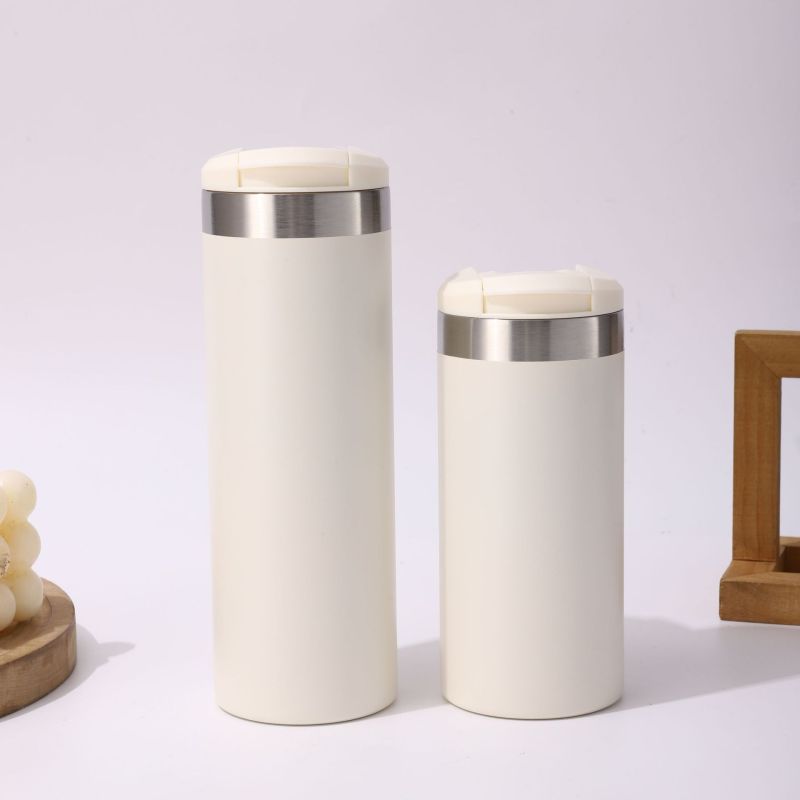 Wholesale Custom 12oz & 16oz 304 Stainless Steel Straight Cup with Lid - Portable Car Water Bottle