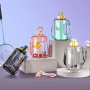 Portable Size Football Water Bottle Custom Logo Sports Workout Drink Shaker Bottle With Handle Transparent Water Bottle