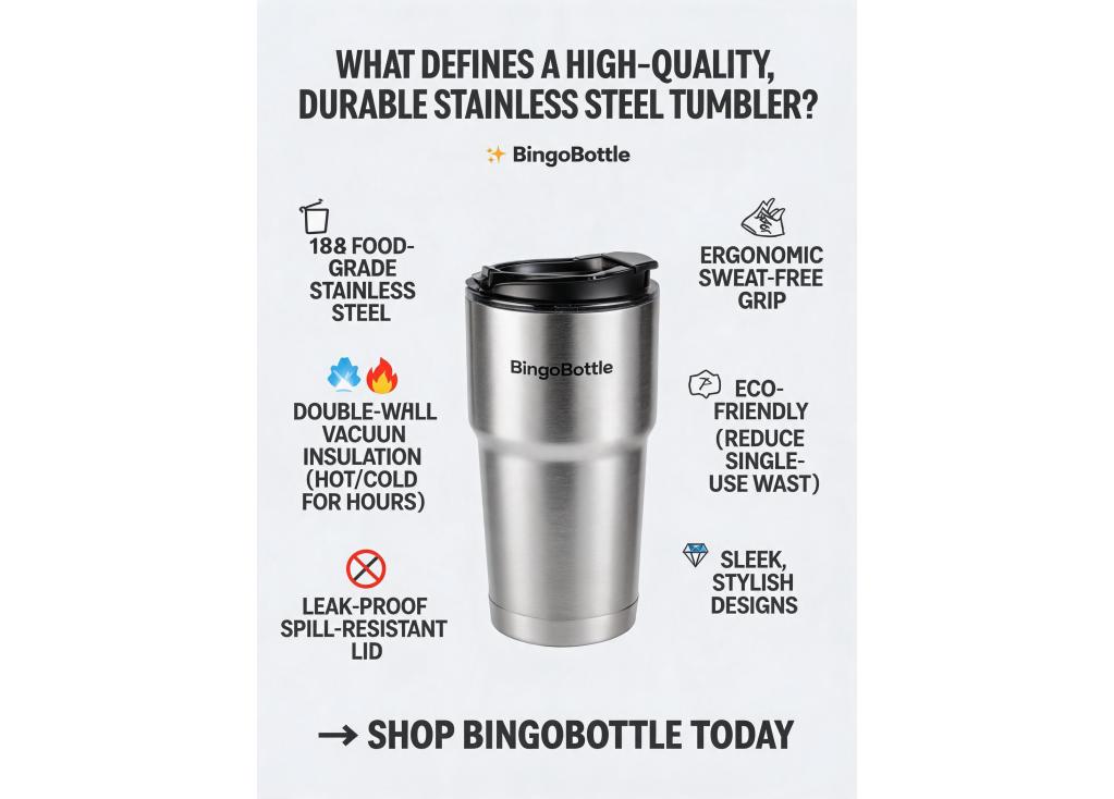What defines a high-quality, durable stainless steel tumbler for daily use?