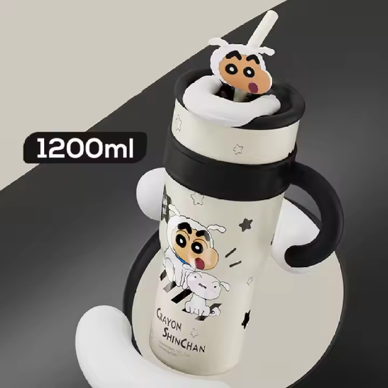 New Cartoon Crayon Shinchan Big Mac Ice King Stainless Steel Insulated Tumbler 