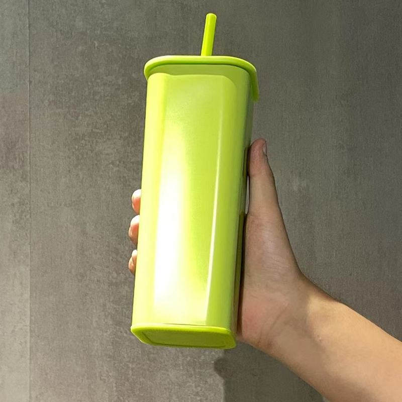 2025 New 600ML Stainless Steel Insulated Square Cup Available in Multiple Colors with Customization Options
