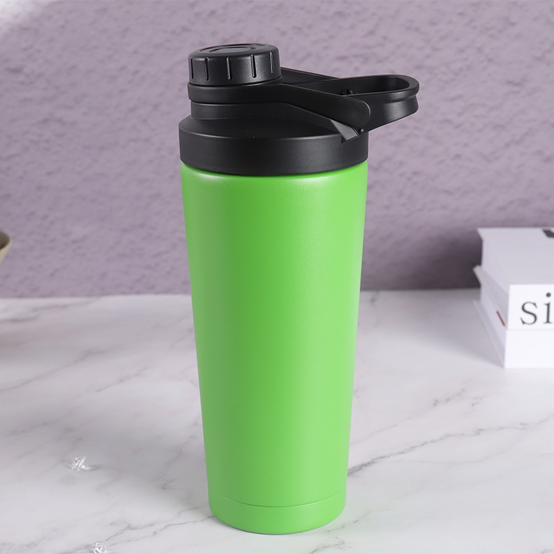 Stainless Steel Double-layer Vacuum Insulated Cup 25oz Buckle Type Rocking Cup Simple Fitness and Sports Kettle