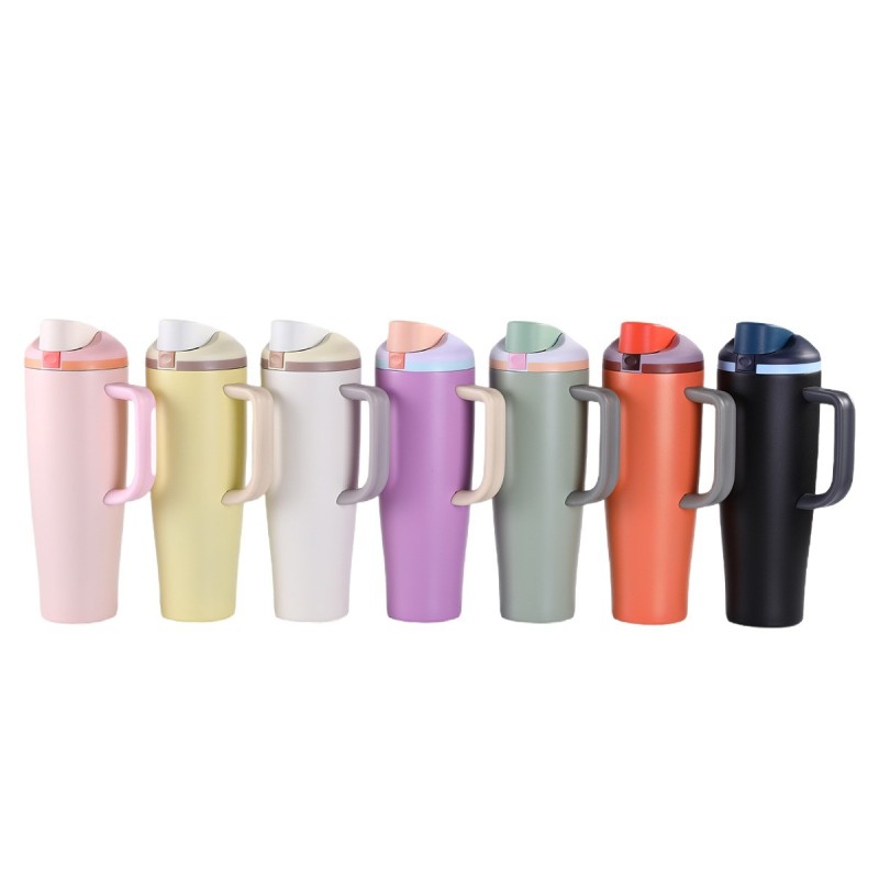 Best Selling Owala Products 2025 Stainless Steel Tumbler Thermos Cup with Lock 40oz Tumbler with Handle with Straw for Gift for Travel
