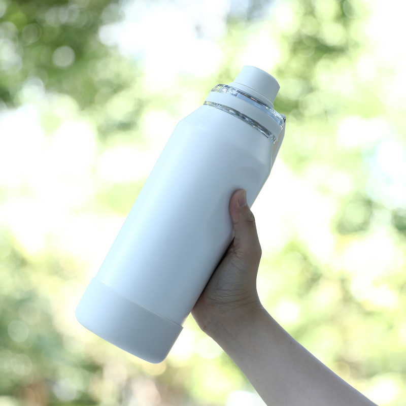 New Matte Texture Space Bottle 316 Stainless Steel Insulated Cup for Outdoor Hiking and Sports Water Bottle