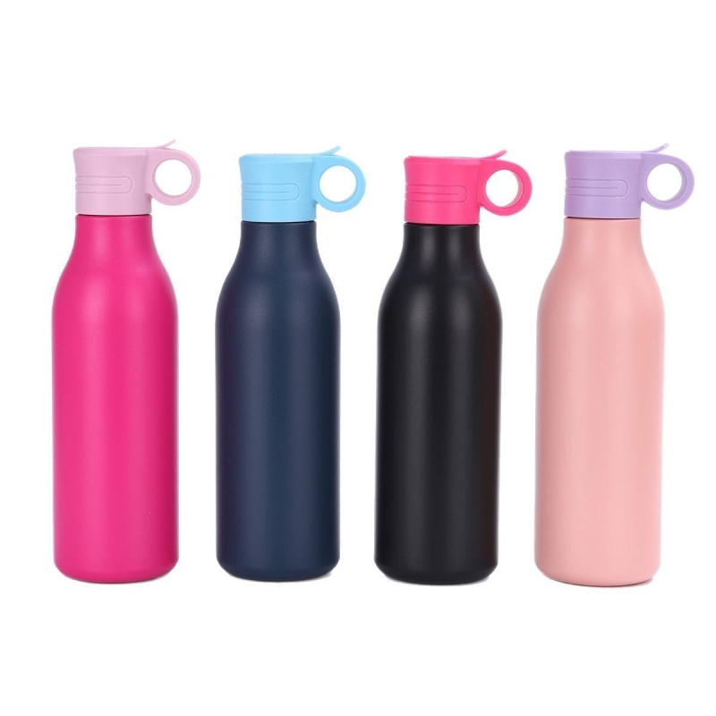 Compact Stainless Steel Cola Bottle Thermos with Leak Proof Lid and Small Opening