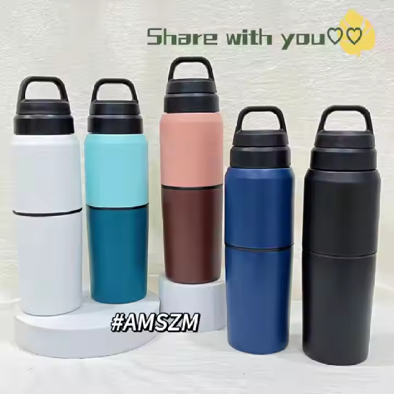 Premium 316 Stainless Steel Vacuum Insulated Tumbler 550ml Portable Sports Water Bottle for Outdoor Office Business Gifts