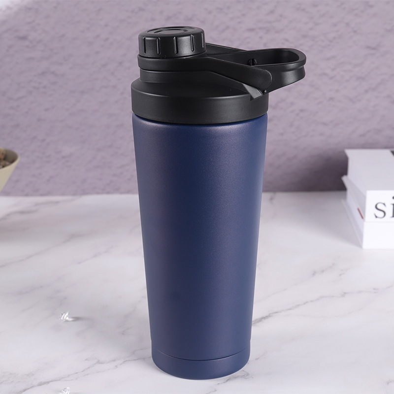 Stainless Steel Double-layer Vacuum Insulated Cup 25oz Buckle Type Rocking Cup Simple Fitness and Sports Kettle
